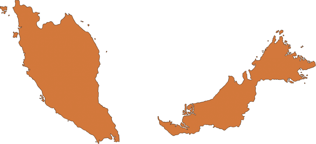 マレーシアの地図